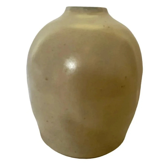 Studio Art MULE SPRINGS POTTERY 6" Tall Handmade Bulb Stoneware Vase Unique - Picture 5 of 15